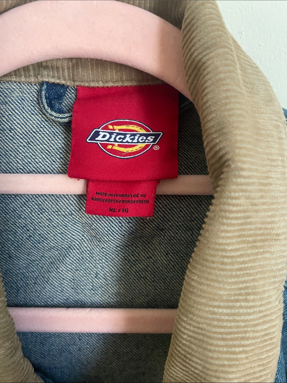 Dickies Blue Denim Jacket with Tan Collar - Picture 4 of 4